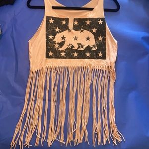 Tassel crop tank